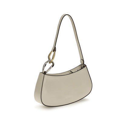 Staud Cream Calf Leather Bos Taurus Shoulder Bag