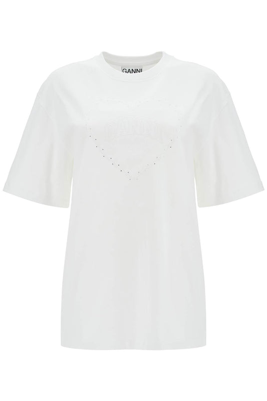 Ganni embroidered oversized t Topwear Ganni