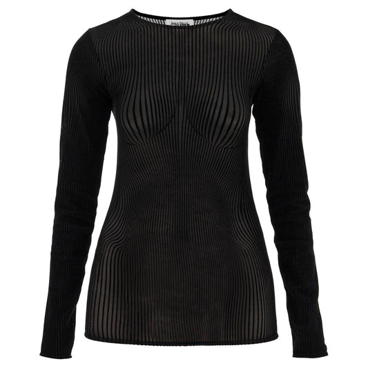 JEAN PAUL GAULTIER mesh 'morphing pinst Topwear JEAN PAUL GAULTIER