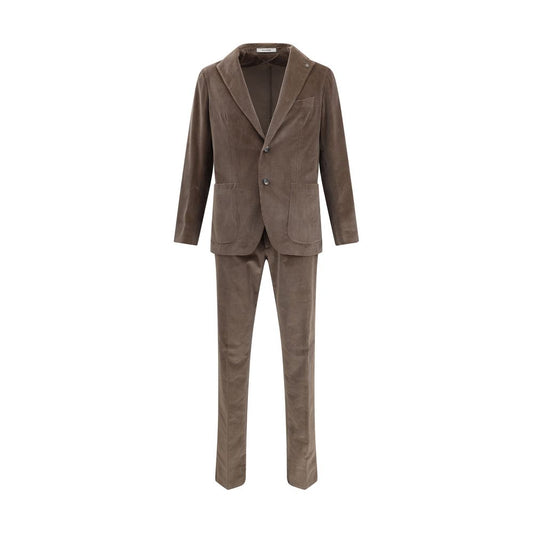 Tagliatore Brown Cotton Two-Piece Suit Tagliatore
