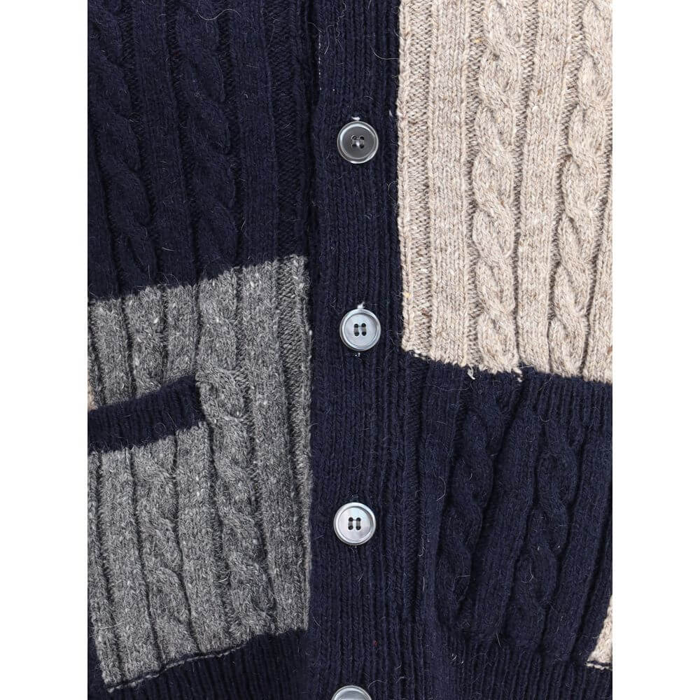 Thom Browne Multicolor Wool Cardigan