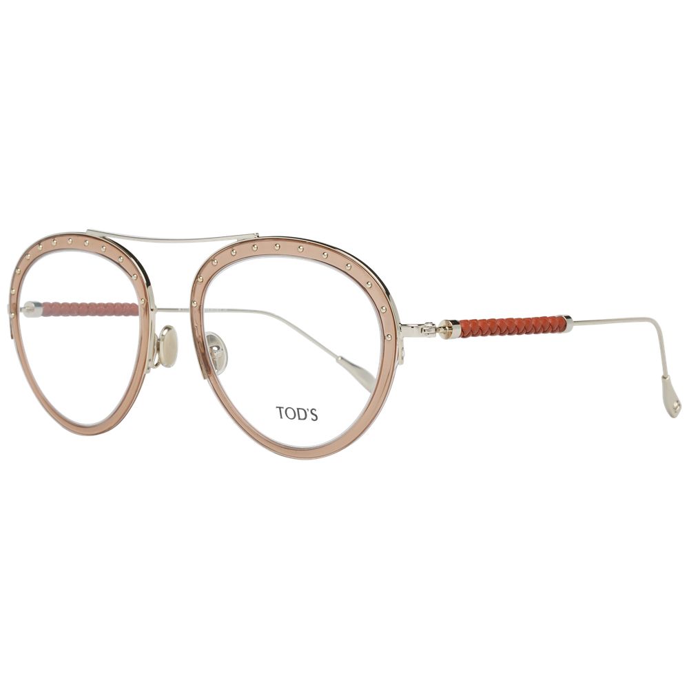 Tod's Brown Metal & Plastic Glasses (Frames) Tod's