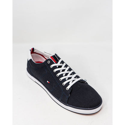 Tommy Hilfiger Blue Cotton Low Top Sneakers