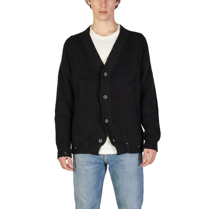Underclub Black Cotton Cardigan Underclub