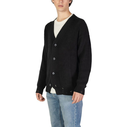 Underclub Black Cotton Cardigan Underclub