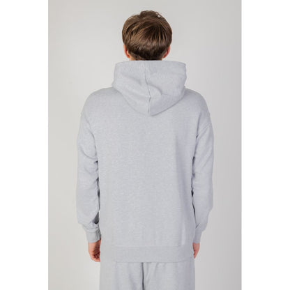 Underclub Gray Cotton Hoodie Underclub