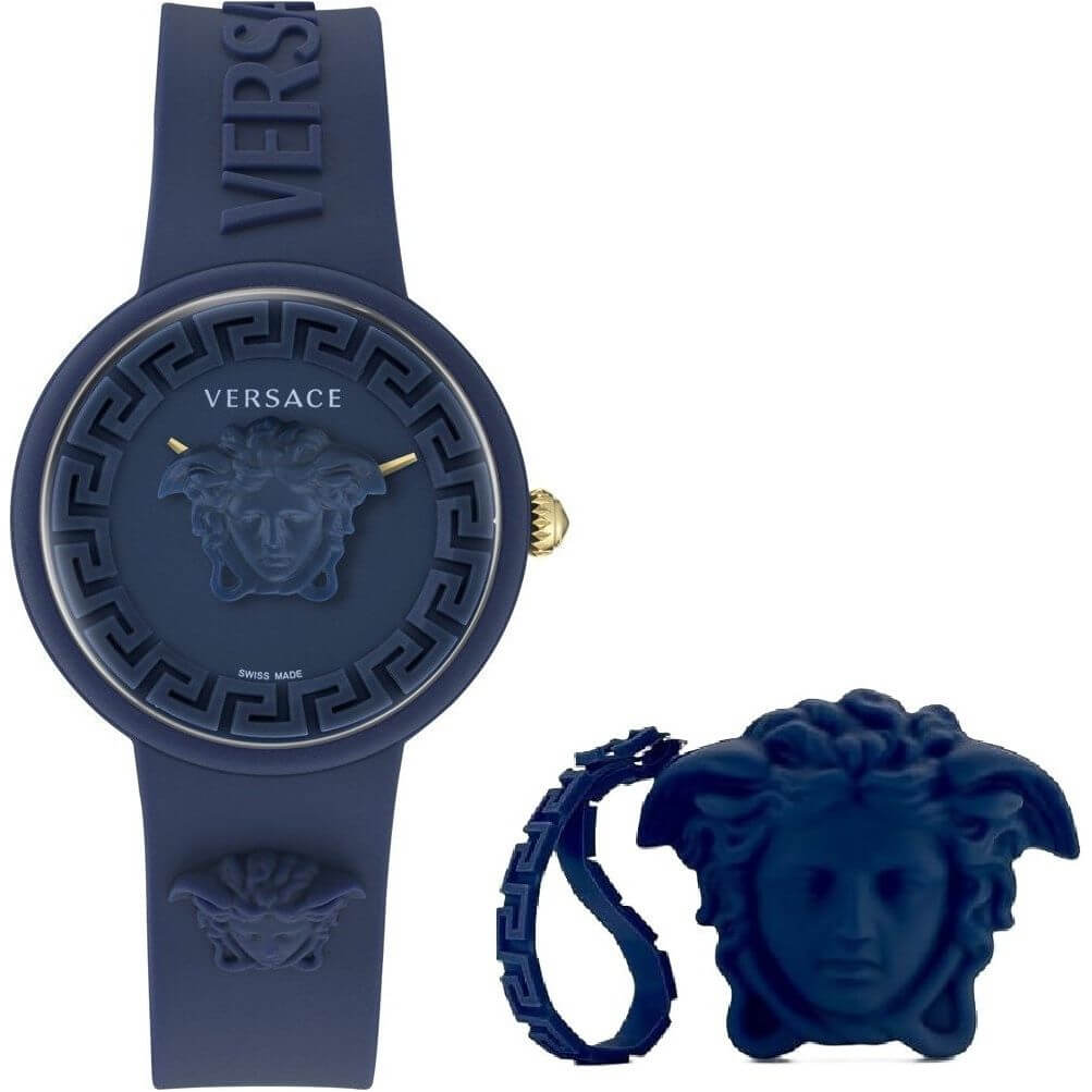 VERSACE Mod. MEDUSA POP 3H + VERSACE BLUE SILICON PURSE