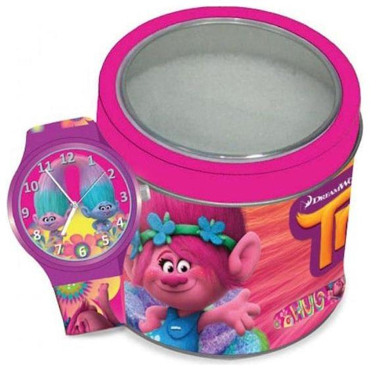 WALT DISNEY KID WATCH Mod. TROLLS - Tin Box DISNEY