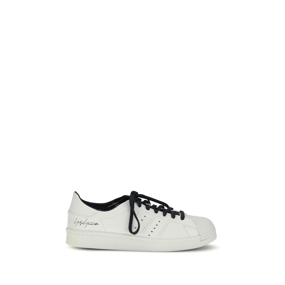 Y-3 White Calf Leather Bos Taurus Low Top Sneakers Y-3