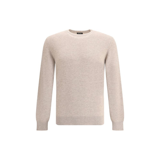 ZEGNA Beige Cashmere Cashmere Sweater ZEGNA