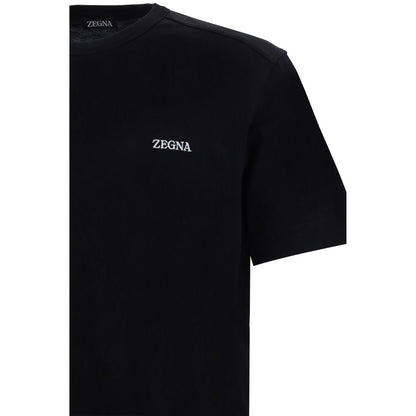 ZEGNA Black Cotton T-Shirt