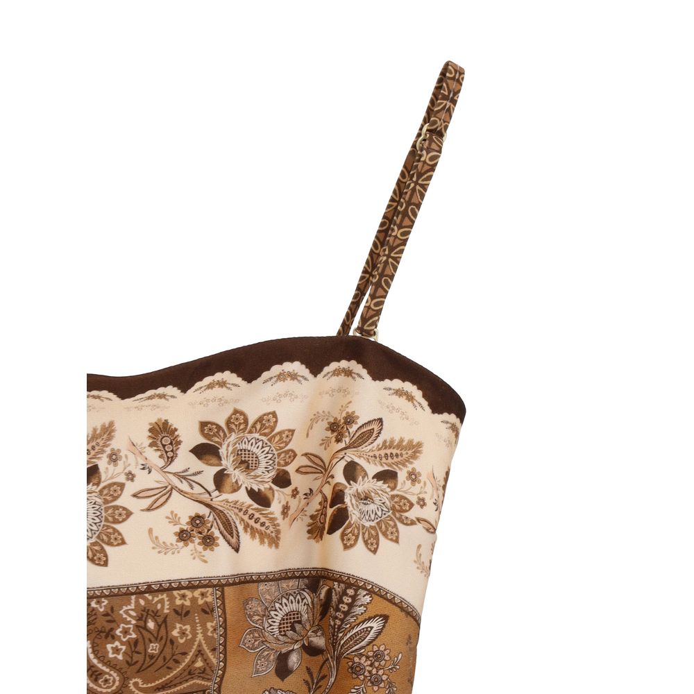 Zimmermann Brown Polyamide One-Piece Swimsuit Zimmermann