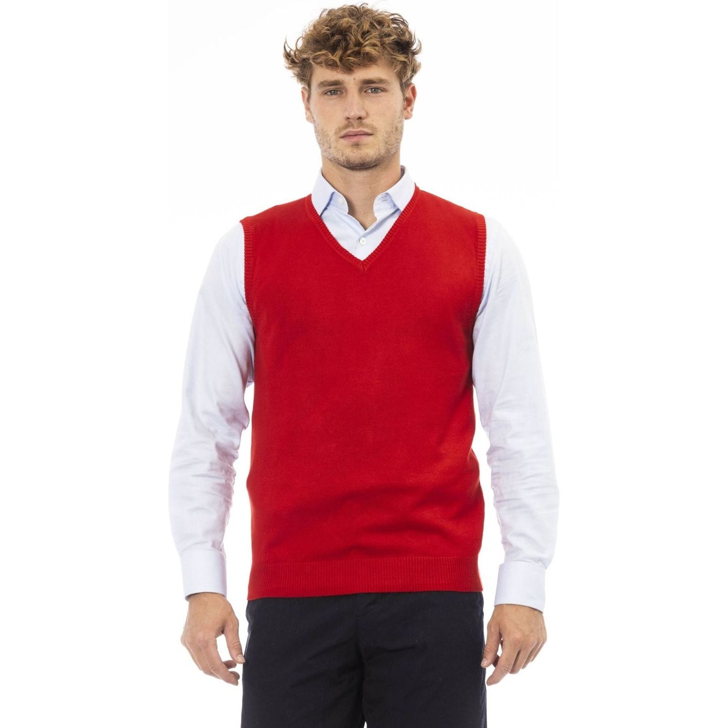 Alpha Studio Vest Vest Alpha Studio Firebrick