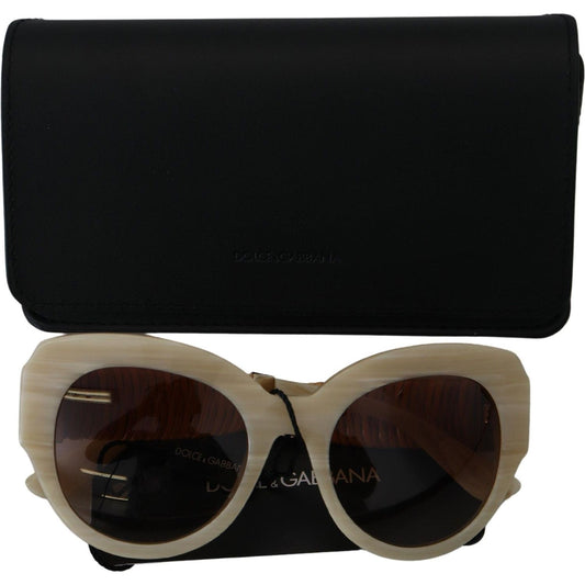 Dolce & Gabbana | Beige Acetate Full Rim Brown Lense DG4294 Sunglasses  | McRichard Designer Brands