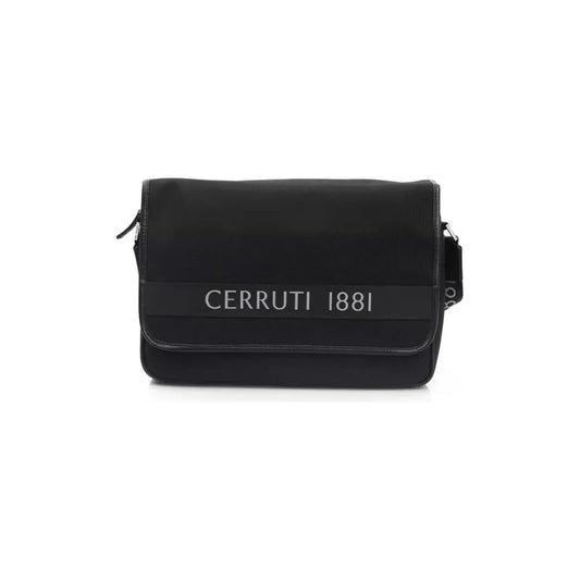 Cerruti 1881 | Black Nylon Messenger Bag  | McRichard Designer Brands