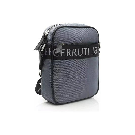 Cerruti 1881 | Gray Nylon Messenger Bag  | McRichard Designer Brands